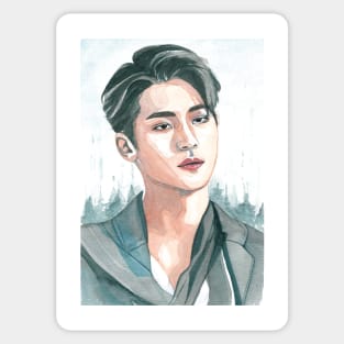 Kim Mingyu SEVENTEEN Watercolour Painting Sticker